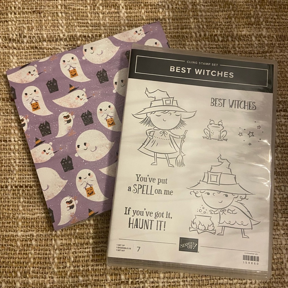 Brand new Stampin ‘Up acrylic stamp set and coordinating 6x6 designer paper